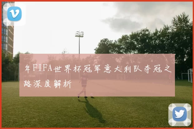 年FIFA世界杯冠军意大利队夺冠之路深度解析