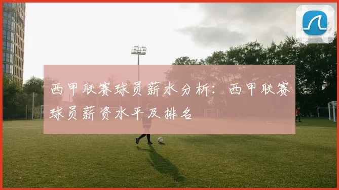 西甲联赛球员薪水分析：西甲联赛球员薪资水平及排名